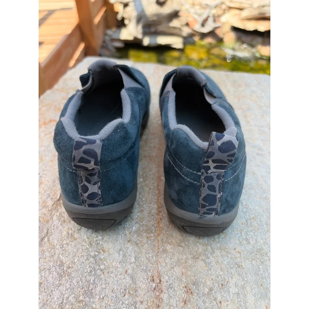 Merrell Jungle Moc Navy Blue Suede Leather Slip On Shoes J95637 Womens 6.5 M